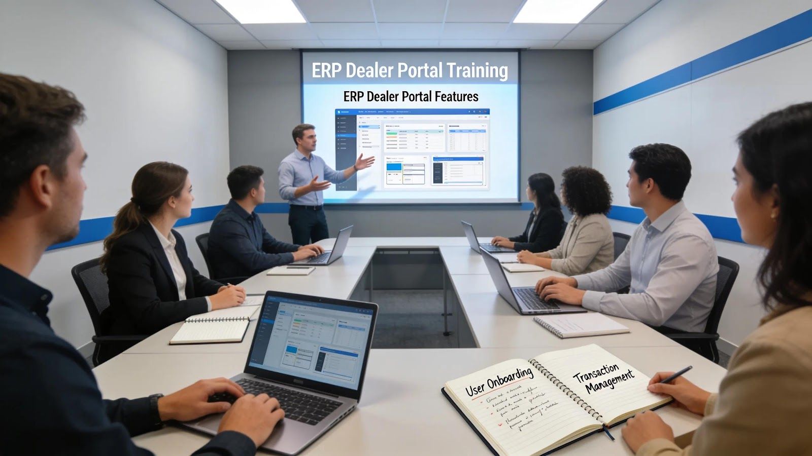 ERP Dealer Portal Training in progress